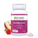EZ Melts Dissolvable Kombucha sin azúcar Tablets con SCOBY &amp; Apple Sider Vinegar, Gut Health Supplements for Men &amp; Women, Apple Berry Flavor, 2-Month Supply - 1 Pack