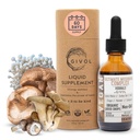 Ultimate Immune Mushroom Complex Liquid Drops: Dynamic Herbal Blend for Enhanced Performance & Energy, Fresh Lion's Mane, Reishi, Chaga Extracts, Vitaminas, 60 Days Supply