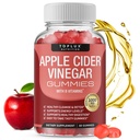 Toplux Apple Cider Vinegar Gummies - 1000mg ACV con B12, Beet Root, Pomegranate for Immune System, Detox &amp; Cleanse, Gummy Alternative to Apple Cider Vinegar Capsules, for Men Women, 60 Gummies