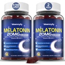 Maennyliy Melatonin 20mg Gummies for Adults - Sugar Free Melatonin Gummies Extra Strength with L-Theanine, Magnesium, Ashwagandha, Turmeric, D3 " Zinc - Non-Habit Forming