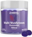 Droppels Multi-Mushroom Gummies ← Vegan, Pectin-Based " Non-GMO ← Maitake, Shiitake, Turquía Tail, Chaga, Reishi &amp; Lion's Mane Supplement 