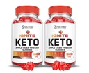 Laboratorios Justificados (2 Pack Ignite Keto ACV Gummies Avanzadas 1000MG Ignite Keto Gummies Fórmula Apple Vinagre Sidra Formulado con Powder Pomegranate Beet Juice B12 Vegan No GMO 120 Gummys