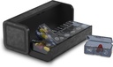 Pill Organizer 2 veces al día, Am Pm Twice Daily Pill Case, Detachable Large Travel Pill Box 7 Day, Weekly Pill Container for Vitamin Medicine Supplement Fish Oil (Black)
