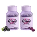 Lemme Debloat - Digestive & Gut Health Gummies with 2 Clinically Studied Probiotics " Prebiotic, Vegetarian, Gluten Free, Non GMO, BlackBerry Flavor (60 Count) (Pack of 2)