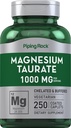 Piping Rock Magnesium Taurate  1000mg ← 250 Caplets  durable Chelated and Buffered ← Vegetarian, Non-GMO, Gluten Free Supplement