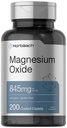 Oxido de magnesio de Horbäach TEN 845 mg TENIDO 200 Caplets Coated TEN Vegetariano, No GMO, y Gluten Suplemento Libre