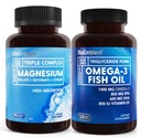 BioEmblem Complejo de Magnesio Triple y BioEmblem Omega-3 Fish Oil 2000mg