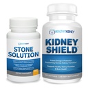 Solución de piedra Capsules- Dissolver natural, Apoyo a la Piedra de Riñón & Limpiador de Riñón, 60 Serviciones + Escudo de Riñón 120 Caps Suplemento de Riñón para apoyar la función normal del riñón y apoyar la salud del riñón
