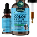 Animal Essentials Colon Rescate - Dog Stool Softener, Organic Slippery Elm Bark, Fast Acting Anti Diarrhea Liquid Drops for Dogs & Cats, Natural Constipation Relief Supplement for Pets - 2 fl oz