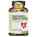 15 días Gut Cleanse Detox for Women &amp; Men - Advanced 15 Days Colon Cleanse with Probiotics and Psyllium Husk for Constipation Relief, Digestive Health, Colon Cleanser & Gut Health.60 Caps.