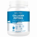 Péptidos de colágeno de grano desarmados Protein Powder 1LB, 45 Servimientos. Tipo 1 &amp; 3 Collagen Bovine Hidrolyzed para hombres y mujeres. 10g Collagen Powder & 9g Protein Por Serving for Skin, Hair, Nail Support