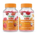 Niños Zinc Lifeable + niños multivitamínicos, Gummies Bundle - Gran Tasting, Suplemento de vitaminas, Gluten Gratis, GMO Gratis, Chewable Gummy
