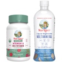 MaryRuth's Multivitamin Gummies for Women (Cherry & Raspberry) & Liquid Nighttime Multimineral Coconut (32oz) ← Clean Label Project Verified® ← Vegan ← Belleza, Bedtime Routine, > Salud general