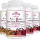 1.500mg Liposomal Active Hexose Correlated Supplement,480 Soft Gels Beta-Glucans with Natural Mushroom Extract, Immune System, Liver Function, Maintain T-Cell & Killer Cell Activity