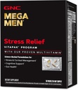 GNC Mega Men Stress Relief Vitapak, Stress & Cortisol Management, 30 Conde