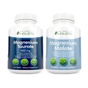 Magnesium Taurate 400mg + Magnesium Malate 400mg - Highly Bioavailable - High Absorption Bundle - 270 + 270 Tablas Vegetarianas