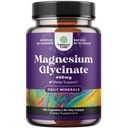 Puro Magnesio Glycinate Suplemento 400mg Por Serving - Vegan High Absorption Chelated Magnesium Capsules for Women &amp; Men with Elemental 400mg for Mood Sleep and Relax Apoyo - 120 Conde