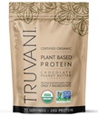 Truvani Vegan Pea Protein Powder ← Chocolate Mantequilla de maní tóxico 20g Orgánica Proteína basada en plantas tóxicas 20 Servimientos Silencioso TENIDO Gluten " Dairy Gratis Silencio Bajo Carb Silencio No Añadido Sugar