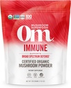 OM MUSHROOM SUPERFOOD Immune Blend Mushroom Powder Superfood Supplement, 7.05 Ounce Pouch, 100 Servings, Mushroom Blend, Reishi & Turquía Tail; Daily Immune Support Supplement