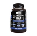 Ingredientes originales puros Citrato de magnesio (365 cápsulas) No hay magnesio o rifles de arroz, siempre puros, verificados por laboratorio