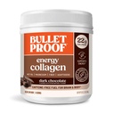 Chocolate oscuro impermeable Proteína Collagen Protein, 19.3 onzas, combustible libre de cafeína con vitaminas y antioxidantes, mezcla con ginseng, magnesio, cordones