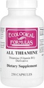 Fórmulas ecológicas Allithiamine Vitamina B1 Cápsula, 50 mg, 250 Conde