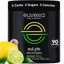 Dr Ekberg euLyte Instant Hydration Electrolytes Powder Zero Sugar Carb Calorie Lemon Lime Drink Mix • 80+ Minerales Magnesium Potassium Calcium Trace Minerals • Fasting Keto Stevia • 90 Servings