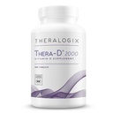 Theralogix Thera-D 2000 Vitamina D Suplemento - 2.000 UI (50 mcg) Vitamina D3 Tablets - 180-Day Supply - Immune Support Supplement for Women &amp; Men - Aids Bone & Heart Health - NSF Certified -180 Tablets