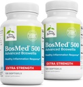 Terry Naturalmente BosMed 500 Extra Strength - Boswellia Serrata Extracto Suplemento - Suplemento para el soporte de pulmón saludable - Herbal Suplemento Fórmula con niveles altos de AKBA - 120 Softgels (Pack de 2)
