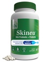 Health Thru Nutrition Skineu - Skin Probiótico + Prebiótico TEN Apoya la hidratación de la piel " Elasticity TEN clínicamente Studied Ingredients TEN3rd Party Tested, Non-GMO " Gluten-Free TEN 30 VegeCapsules