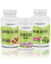 NaturalSlim Candida Cleanse Support Supplements Bundle - Candiseptic Kit Anti Overgrowth, Gut & Colon Cleansing 242 Capsules Total - 28 Días Programa de Limpieza Formulado por Frank Suarez (2 Pack)