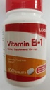 Líder Vitamina B-1 100 mg, 100 Tablas Cada (Pack de 3)