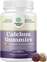 Alta Absorción Calcio Gummies con Vitamina D3 - Calcio Delicioso 500 mg Gummies para Adultos - Suplemento Chewable y Vitamina D para la Salud de Huesos &amp; Soporte Gelatin-Free 60ct (1 Pack)