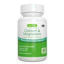 Igennus Algae Calcium &amp; Magnesium Supplement, Plant Based, High Absorption, K2 " D3, Non-GMO Red Algae Mineral Complex for Bone " Teeth Support, for Women and Men, with Boron, Vegan, 60 Tablets