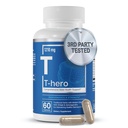 Elementos esenciales T-Hero - Soporte diario de testosterona para hombres - promueve la vibración " Drive - con Ashwagandha, Shilajit, Boron, DIM - 60 Cuenta - 30 Servimientos