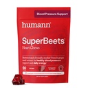 Hígados SuperBeets Chews, Beet Root Powder Support Energy Supplement, Nitric Oxide and Blood Pressure Support, Grape Seed Extract " Non-GMO, Heart Health, Pomegranate Berry Flavor, 60 Count