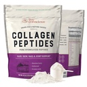 Péptidos de colágeno en vivo pólvora - Pólvora de colágeno hidrolizado naturalmente alimentado - Pelo, piel, uñas y soporte conjunto - Tipo I & III Suplementos de colágeno de grano para mujeres y hombres - 16oz