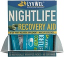 LyvWel Nightlife Recovery Carton ← Rejuvenecimiento rápido de la mañana, soporte para el hígado ¦ DHM, electrolitos, vitaminas B - 20 paquetes, 40 servicios
