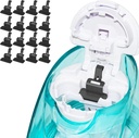FireAnt Silicone Saline Pods Rellena Accesorios Compatibles con Navage Nasal Care, 16 Pack Reutilizable Silicone Sal Pads Rellena los Reemplazamientos, Fácil Operación (Black 16 Packs)