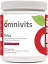 Relax Natural Cherry Flavor ← Magnesium como Albion Di-Magnesium Malate, Myo-Inositol, Taurine, GABA, L-Theanine (Suntheanine) ← Healthy Blood Pressure, Emotional Wellness sometida Powder 60 Sirving
