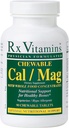 Vitaminas Rx Calcium Chewable/Magnesium Tablets, 90 Cuenta