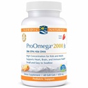 Nordic Naturals ProOmega 2000 Jr., Strawberry Flavor - 60 Soft Gels - 1120 mg Omega-3 - Ultra Potent Fish Oil - EPA & DHA - Promueve Cerebro, Corazón, & Immune Health - Non-GMO - 30 Servings