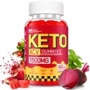 Keto ACV Gummies for Weight Loss - Delicious 1500MG Apple Cider Vinegar with Mother, Probiotics, Vitamins B6 &amp; B12 - Sugar Free, Vegan & Non-GMO - Supports Gut Health, Metabolism & Fat Burn for Women