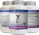 Enzimas digestivas de perros y probióticos - PROBIOTICS for Dogs - Gut saludable - Stop Gas Diarrhea and Bad Breath - Digestive Boost - Probioticos de perros Polvo - 1 Botella (60 Treats)
