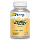 Vitamina Liposómica SOLARAY C 500mg - Absorción Mejorada Vitamina C Liposomal Blend con ácidos grasos - Suplemento de soporte antioxidante e inmunológico - Garantía Vegana, 60 días, 100 Serviciones, 100 VegCaps