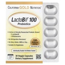 California Gold Nutrition LactoBif Probiotics, 100 Bllion CFU, 8 Active & Clinically Researched Probiotic Strains, Sugar-Free, Vegetarian, Individually Double-foil Blister Sealed, 30 Veggie Capsules