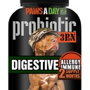 Soldado del Ejército Probióticos de perros propios para la levadura, Orejas picantes, Alivio de la Alergía del Perro, Salud Digestiva, Diarrea ocasional &amp; Apoyo de inmunodeficiencia, 3 millones de UC, 60 Chewables deliciosos
