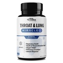 Real Science Throat & Lung Detox Capsules to Clear Mucus, Sore Throat & Support Breathing – Lung Support Supplement with Vinitrox, GABA, Vitamin C & D for Long-Term Cough & Respiratory Relief, 60 Caps