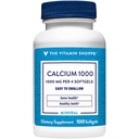 El Calcio de Vitamina Shoppe 1000MG, Softgels fáciles de absorber, soporta los dientes de hueso con 400IU de vitamina D (100 Softgels)