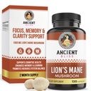 Suplemento Mane de León de la antigua Bliss (2 Mes de Suministro)- 120 Vegan Mushroom Capsules- Mayo Apoyo a la Claridad Mental, Energía &amp; Mayo Focus- Memoria &amp; Immune Apoyo Mushroom Suplemento